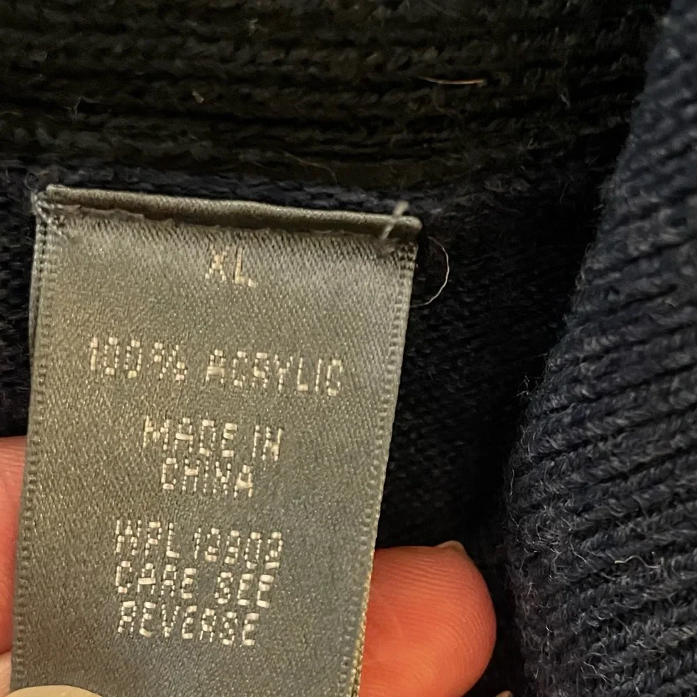 Oscar de la Renta Quarter Zip Sweater. Sz XL